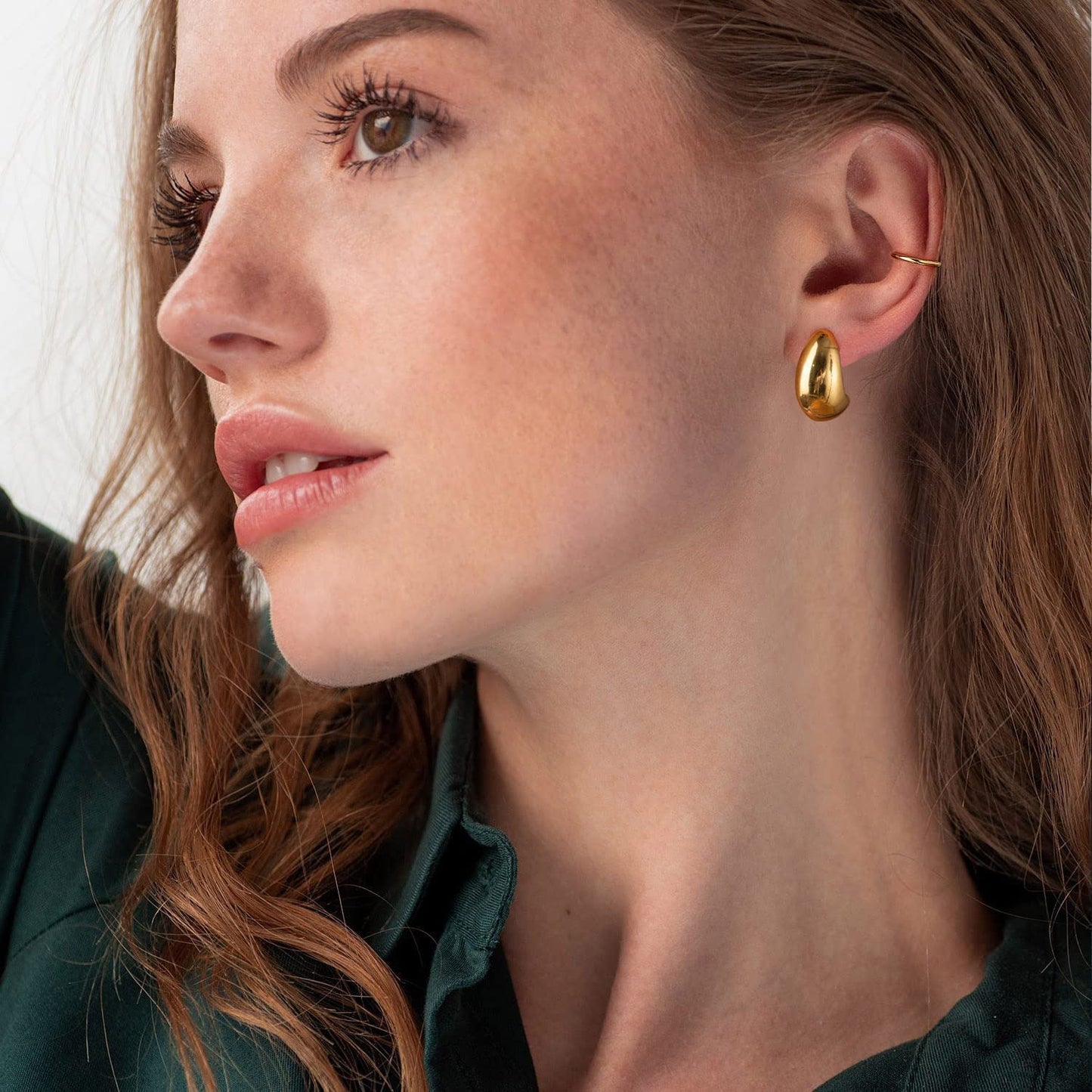 London (Tear Drop) Hoop Earring