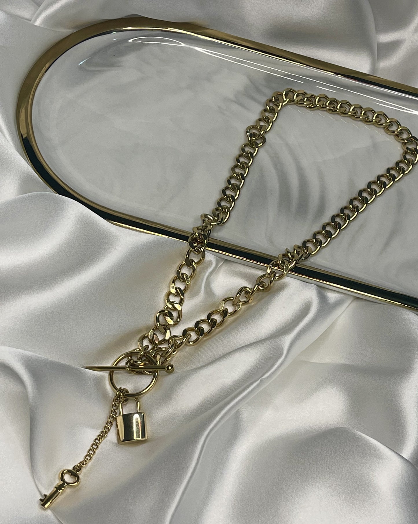 Lauren Cuban Chain Necklace
