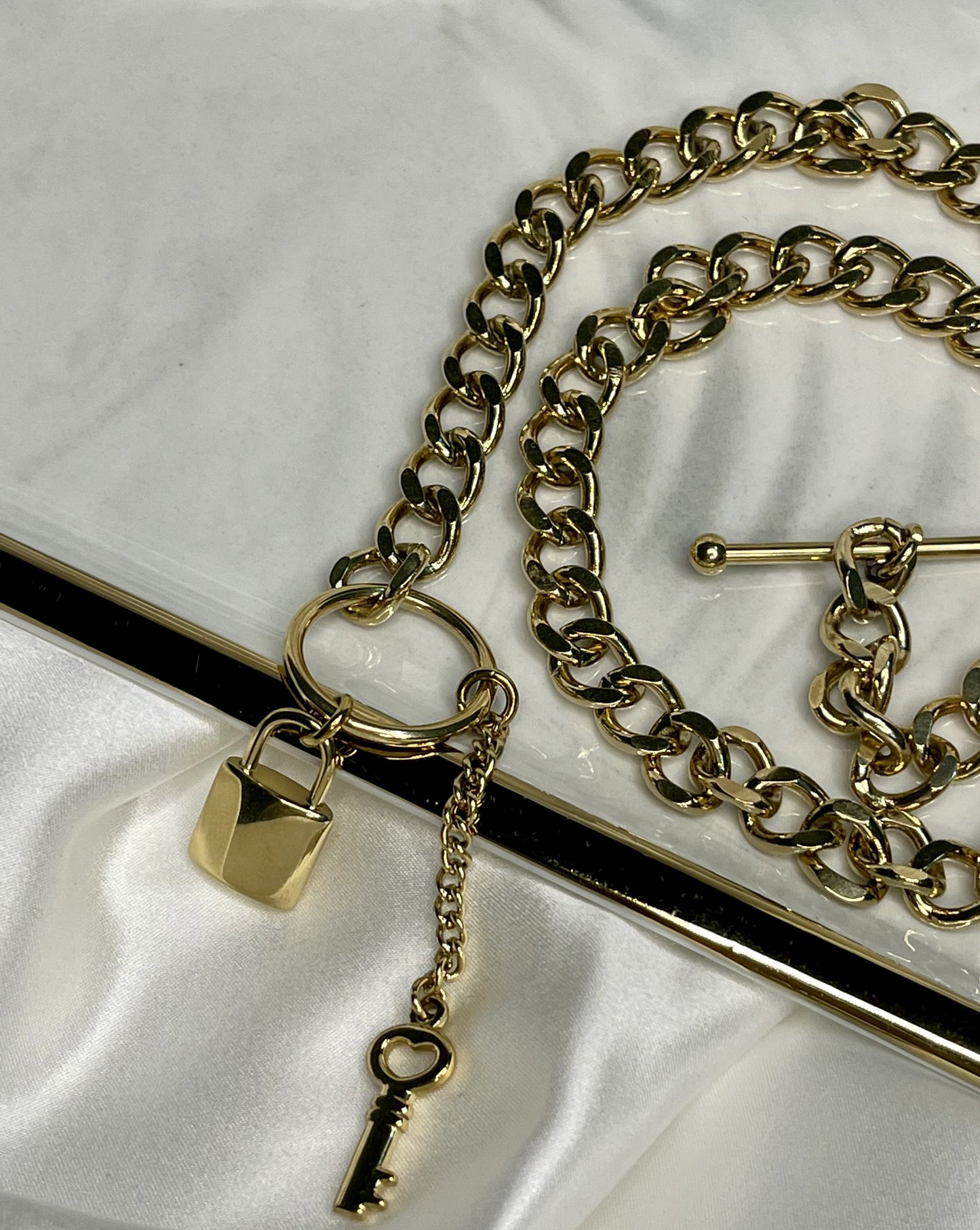 Lauren Cuban Chain Necklace