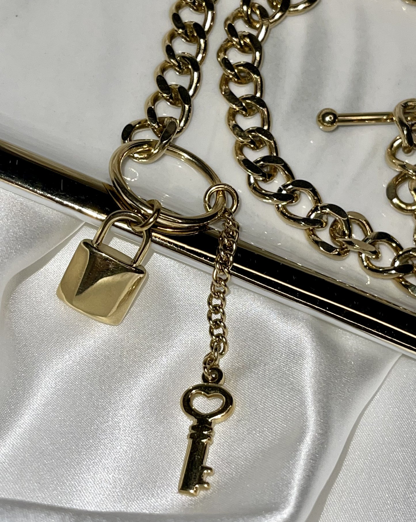 Lauren Cuban Chain Necklace