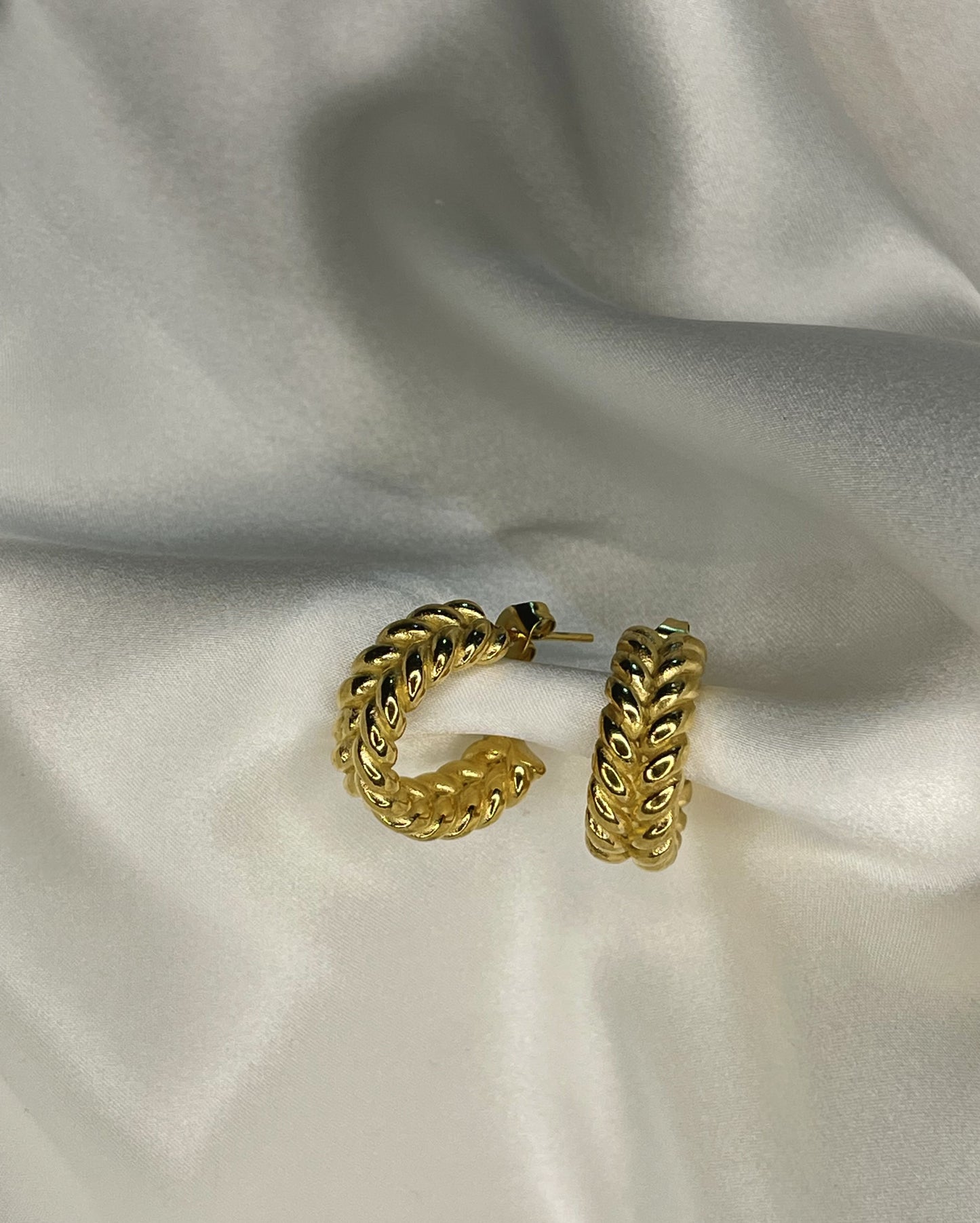 Lotus Braided Hoops