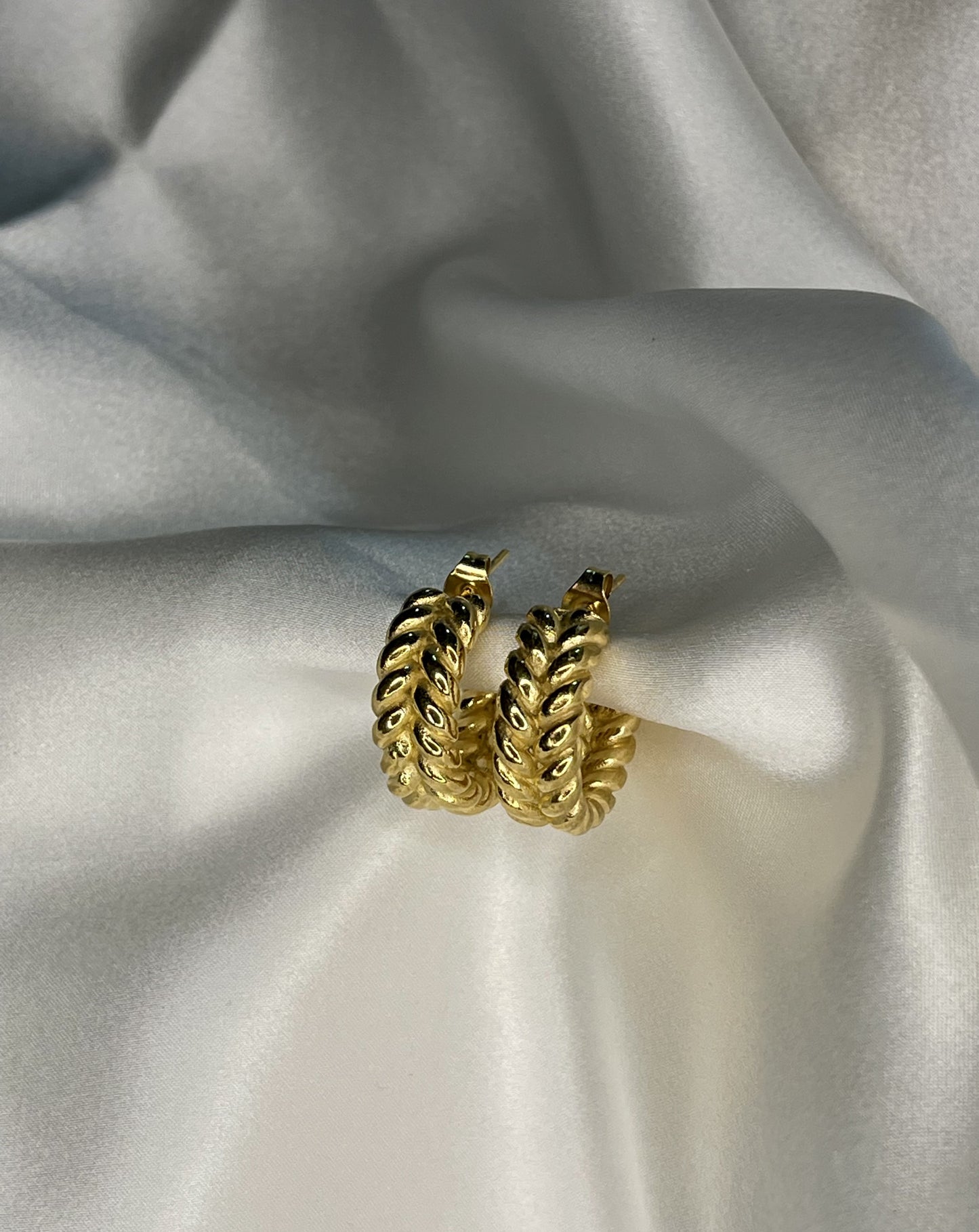 Lotus Braided Hoops