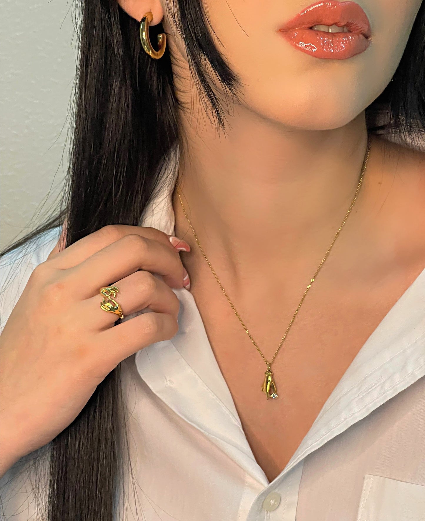 Mini Lana Hoops Earrings