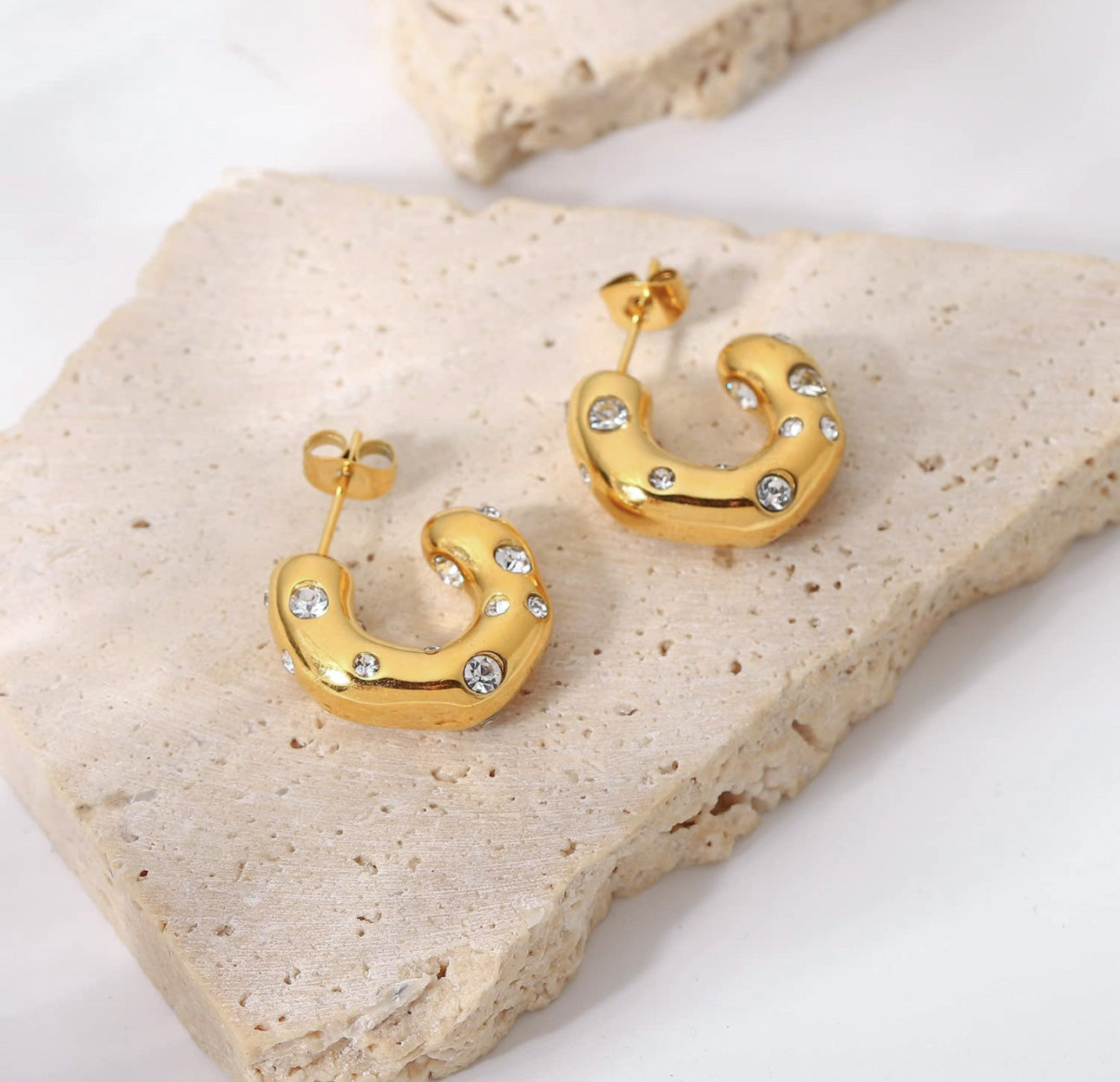 Lidya Shinny Chunky Hoops
