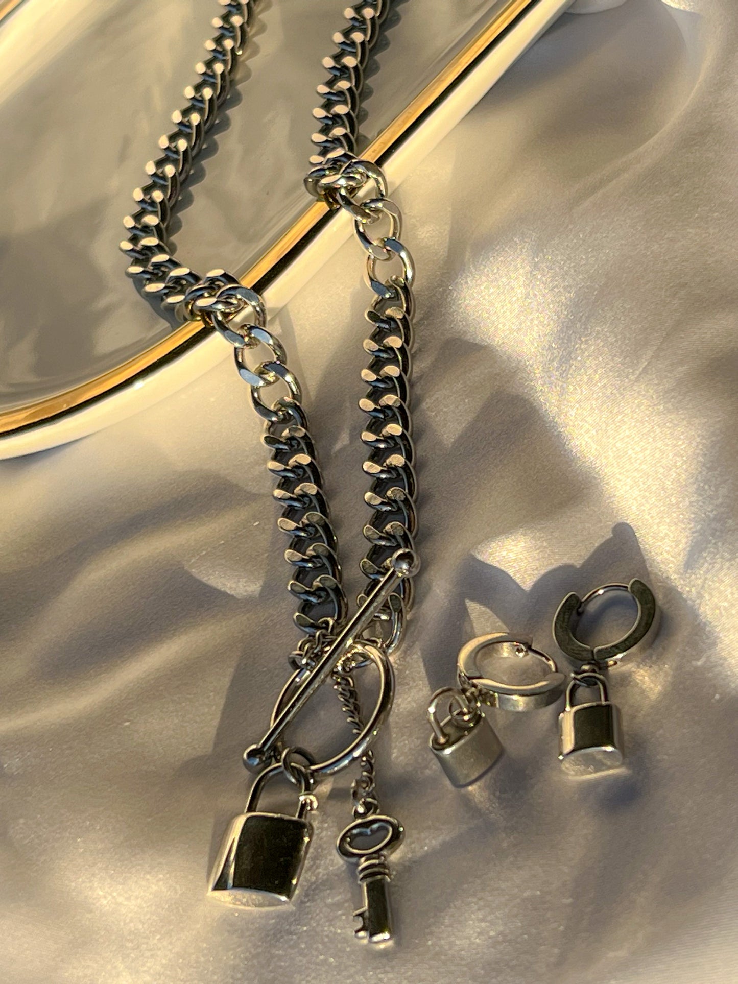 Lauren Cuban Chain Necklace