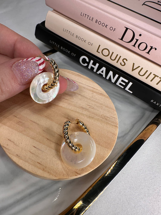 Lojain Pearl Hoops